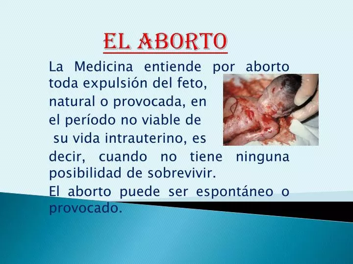 el aborto