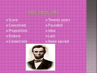 Vocabulary