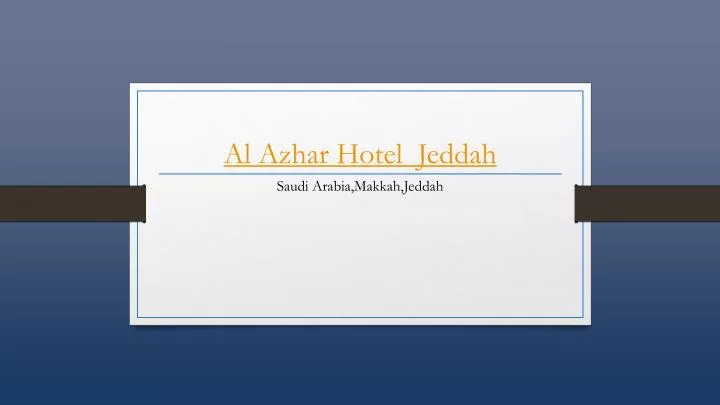 al azhar hotel jeddah