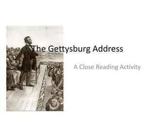 the gettysburg address