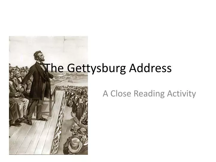 the gettysburg address