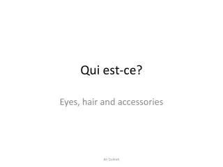 qui est ce