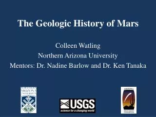The Geologic History of Mars