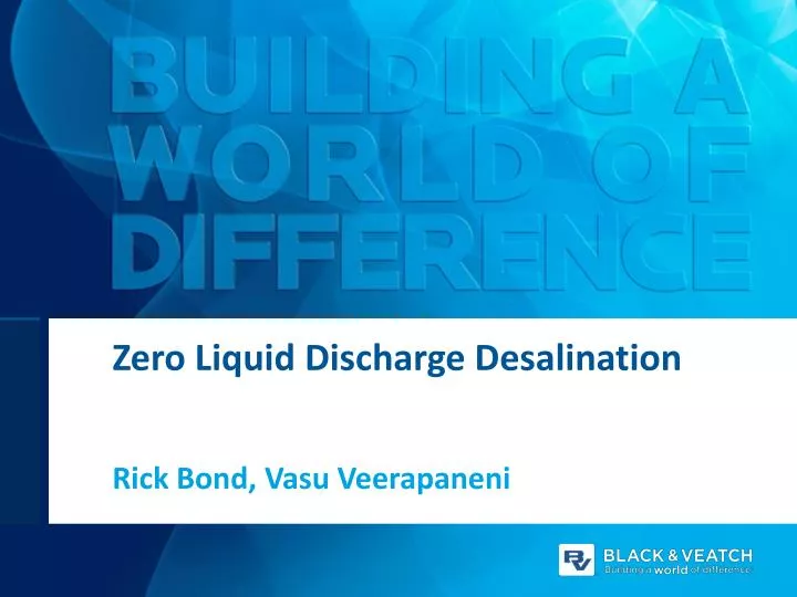 zero liquid discharge desalination