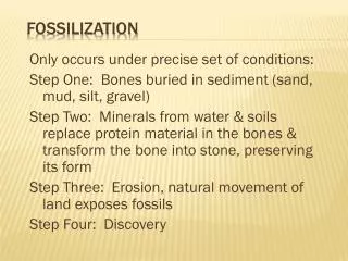 Fossilization