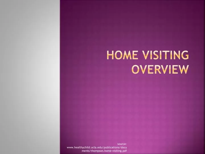 home visiting overview