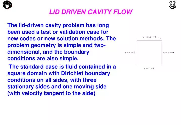 lid driven cavity flow
