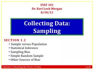 Collecting Data: Sampling