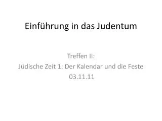 einf hrung in das judentum