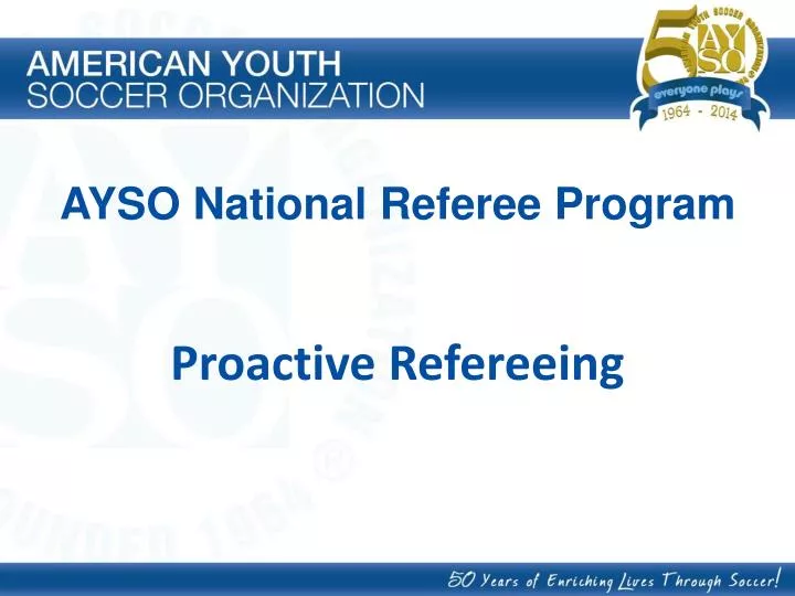 proactive refereeing