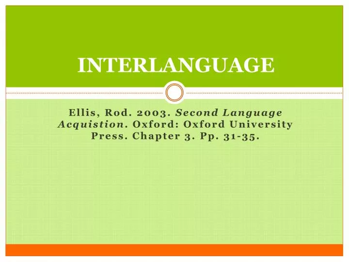 interlanguage