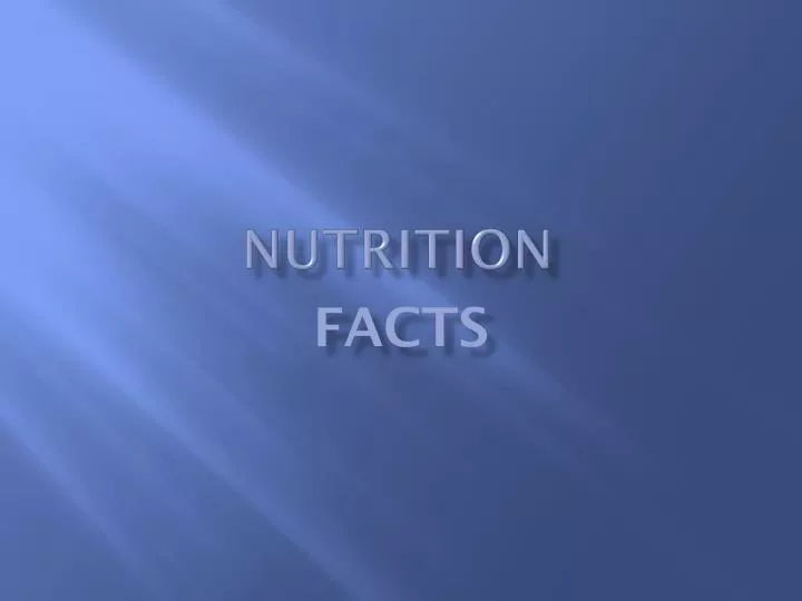 nutrition