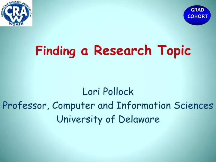 finding a research topic