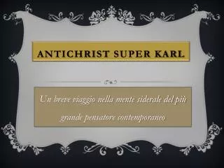 antichrist super karl