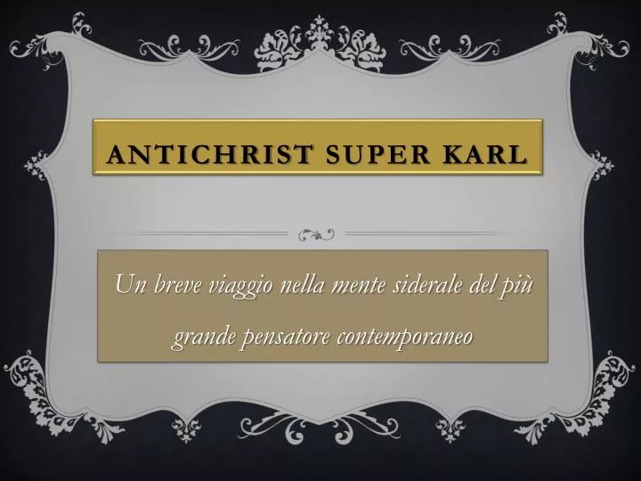 antichrist super karl
