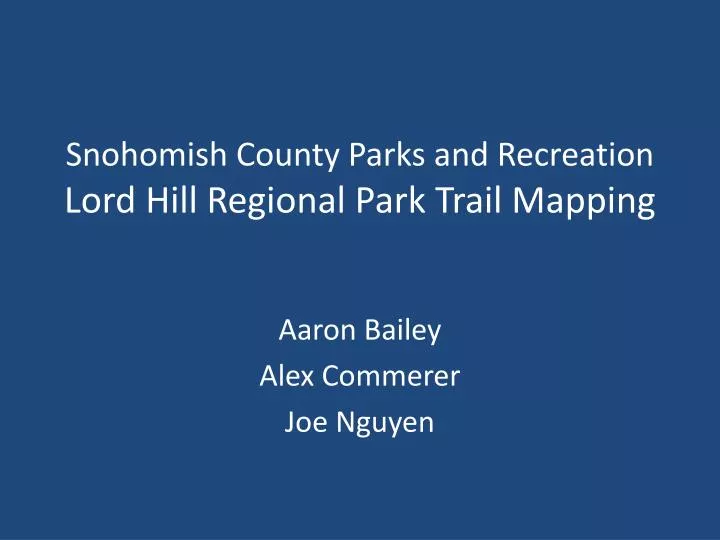 snohomish county parks and recreation lord hill regional park trail mapping