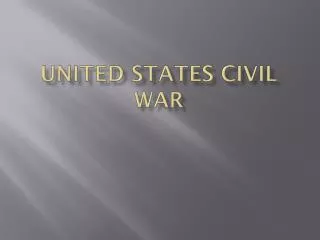 United States Civil War
