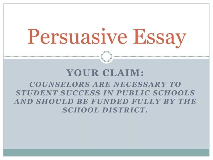 persuasive essay