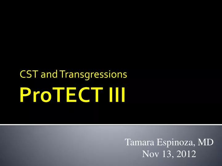 cst and transgressions
