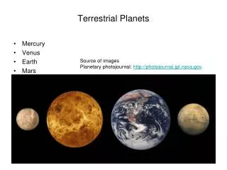 Terrestrial Planets