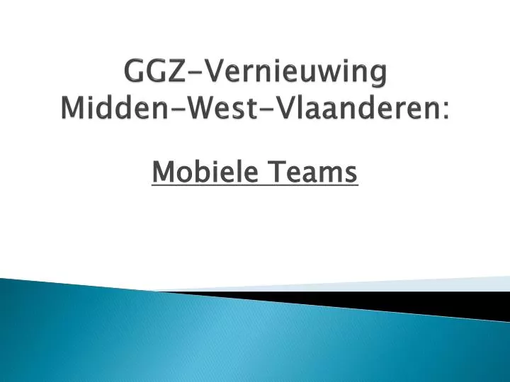 ggz vernieuwing midden west vlaanderen