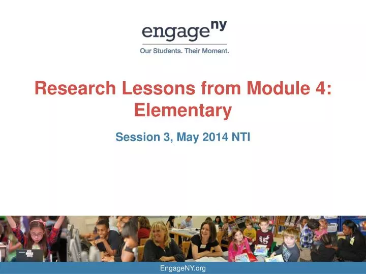 research lessons from module 4 elementary