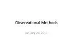 Observational Methods - slide 1