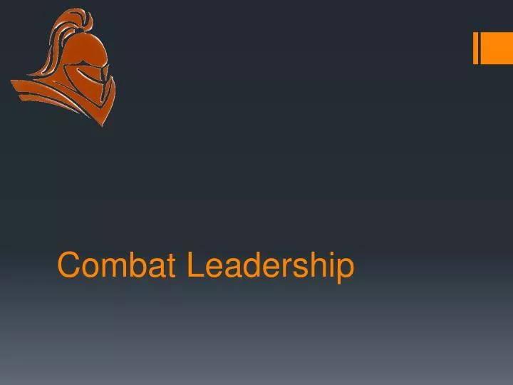 combat leadershi p