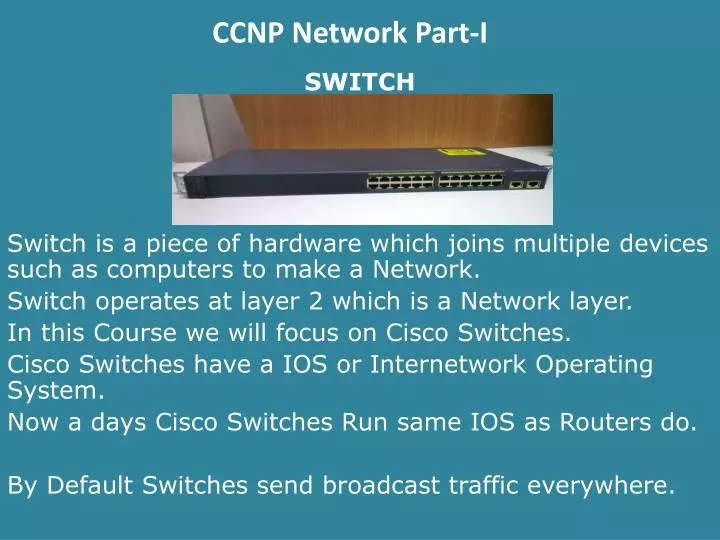 ccnp network part i