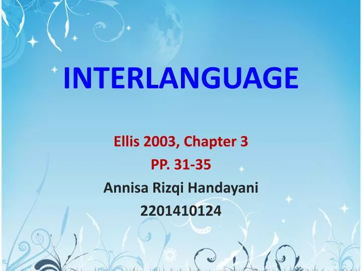 interlanguage