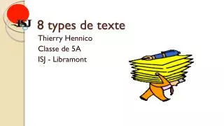 8 types de texte