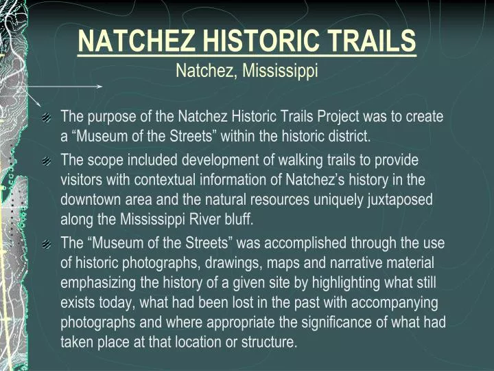 natchez historic trails natchez mississippi
