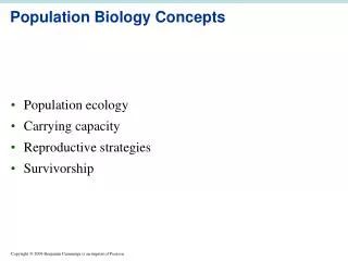 Population Biology Concepts