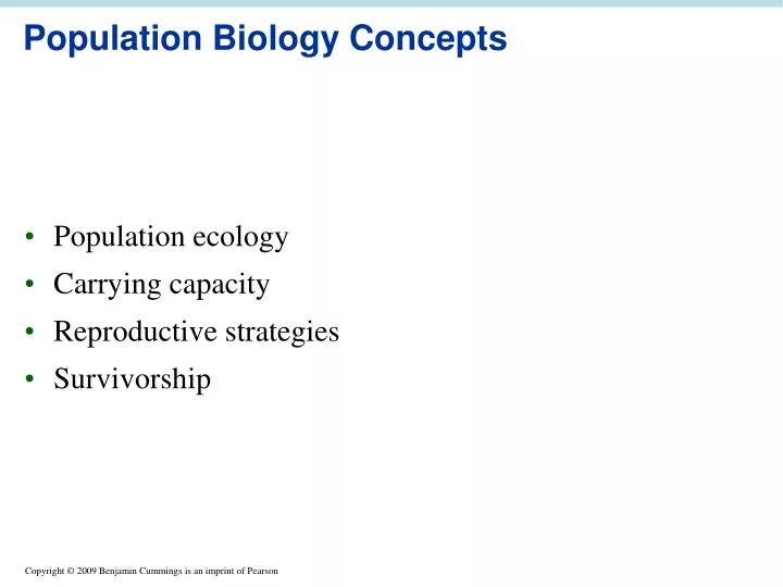 population biology concepts