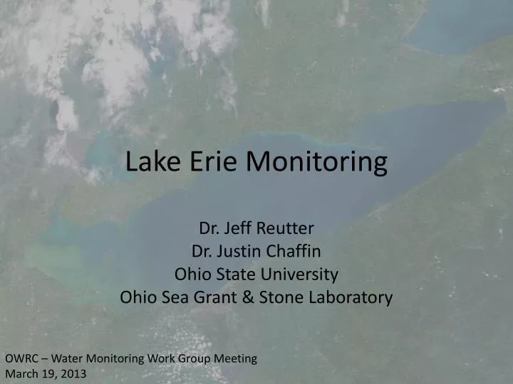 lake erie monitoring