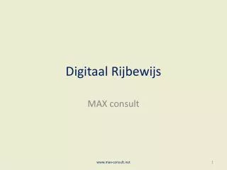 digitaal rijbewijs