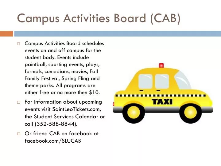campus activities board cab