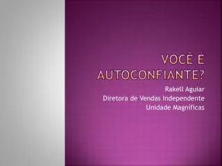 voc autoconfiante
