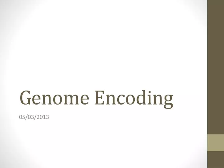 genome encoding