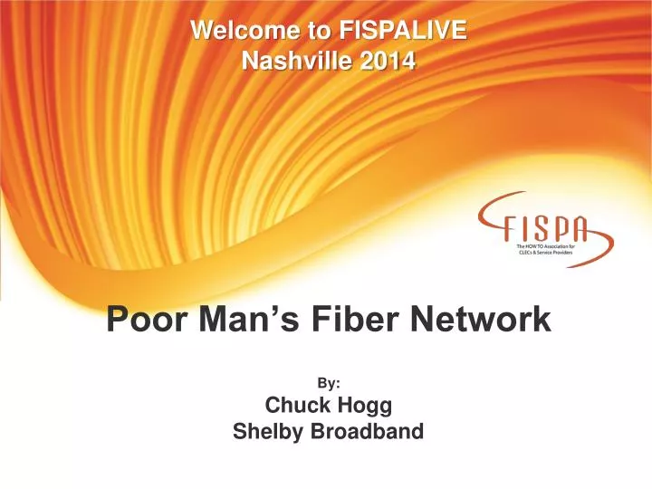poor man s fiber network