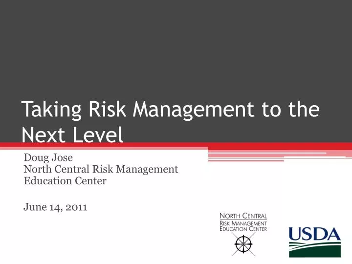 taking risk management to the next level