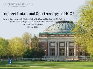 Indirect Rotational Spectroscopy of HCO +