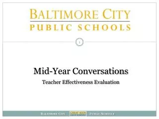 Mid-Year Conversations Teacher Effectiveness Evaluation