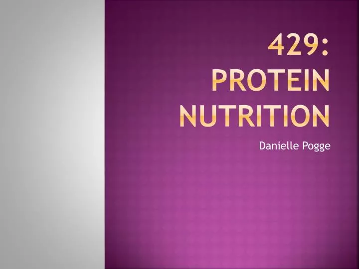 429 protein nutrition