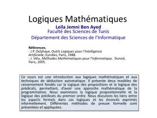 logiques math matiques