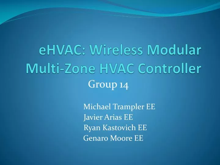 ehvac wireless modular multi zone hvac controller