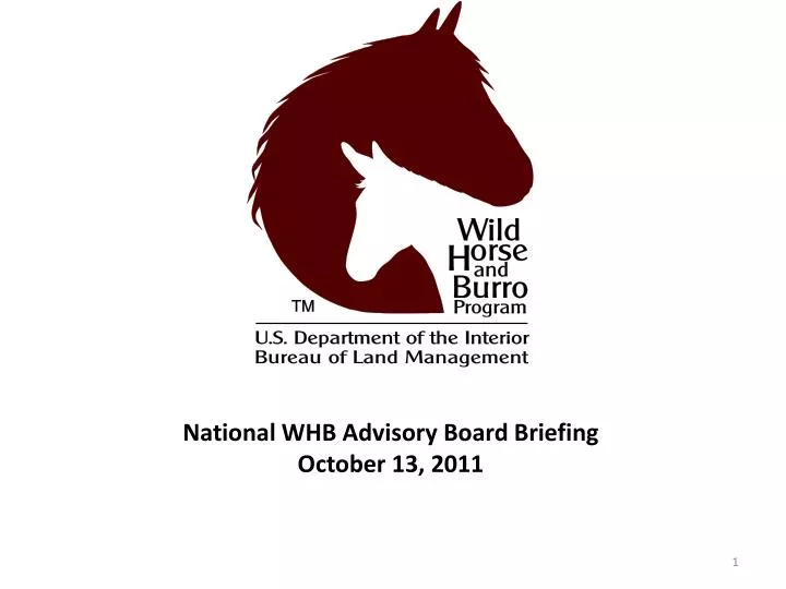 national whb advisory board briefing october 13 2011