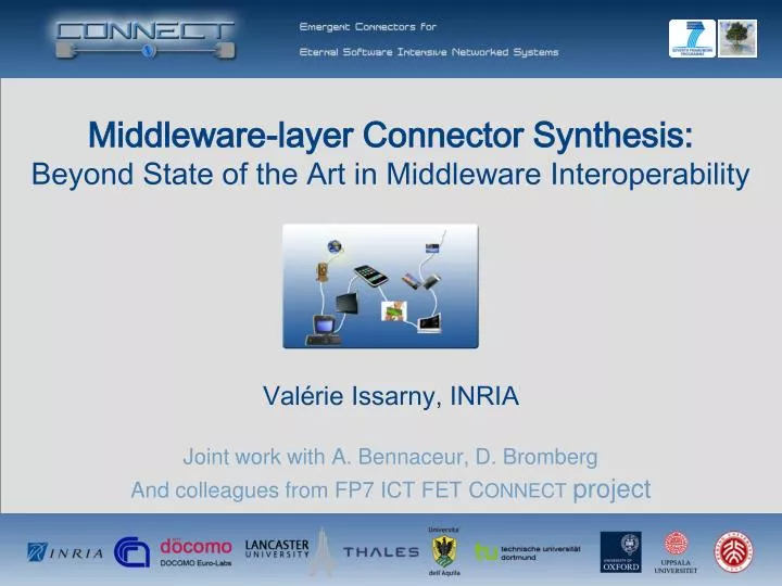 middleware layer connector synthesis beyond state of the art in middleware interoperability