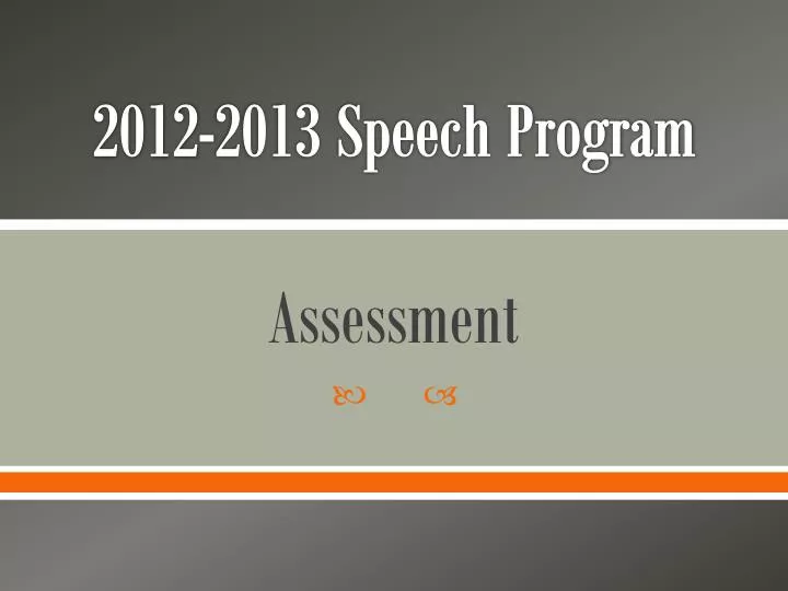2012 2013 speech program