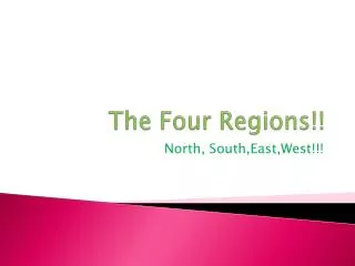 The Four Regions!!